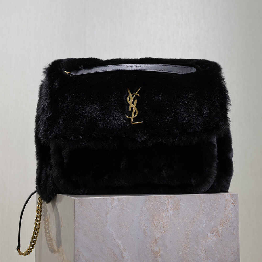 YSL NIKI large in shearling(high-end grade)