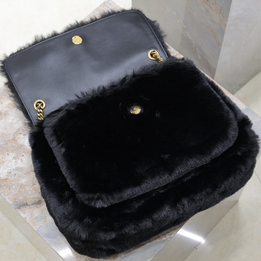 YSL NIKI large in shearling(high-end grade)