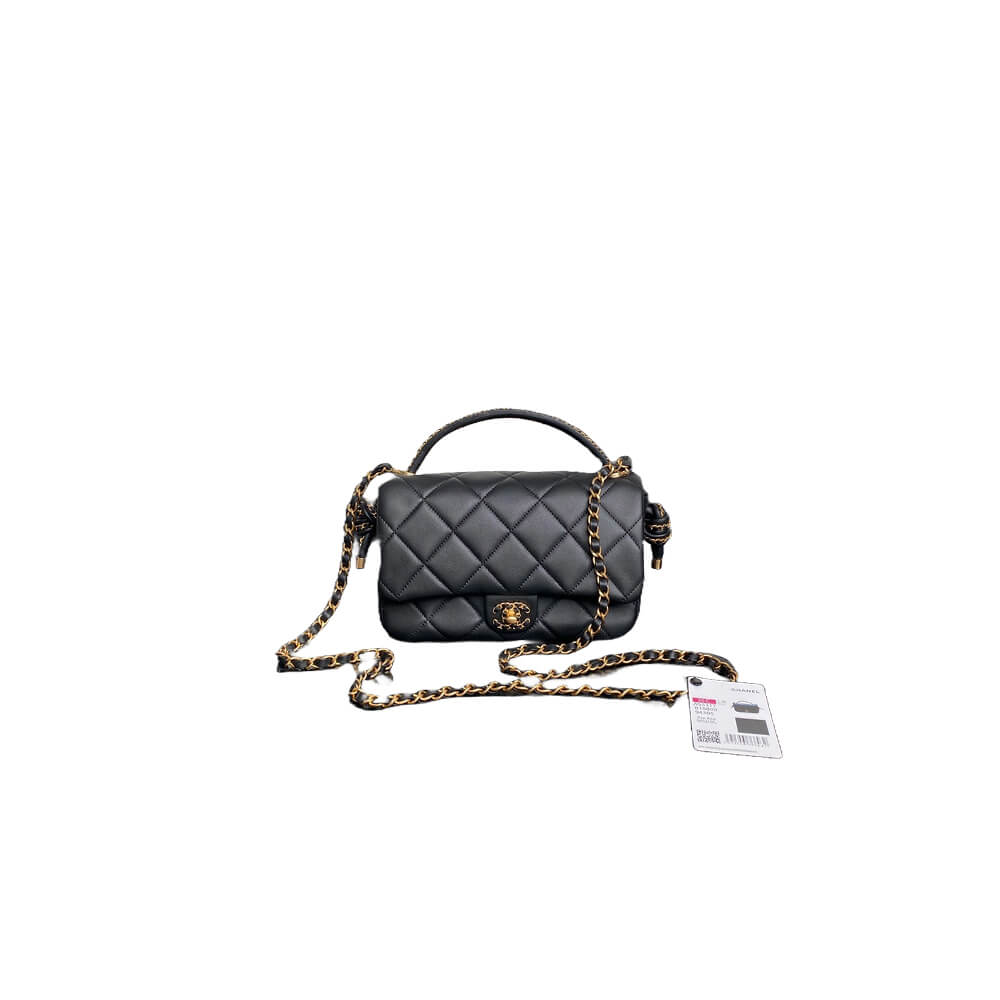 CHANEL Flap Bag with Top Handle(HIGH-END GRADE)