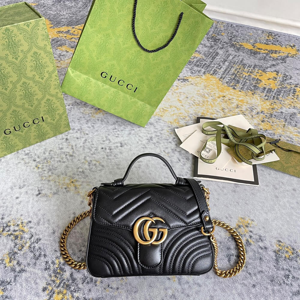 GG Marmont mini top handle bag