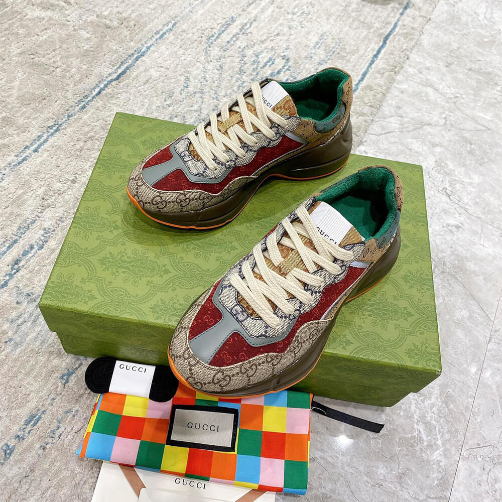 Gucci Multicolor GG Supreme Rhyton Sneaker