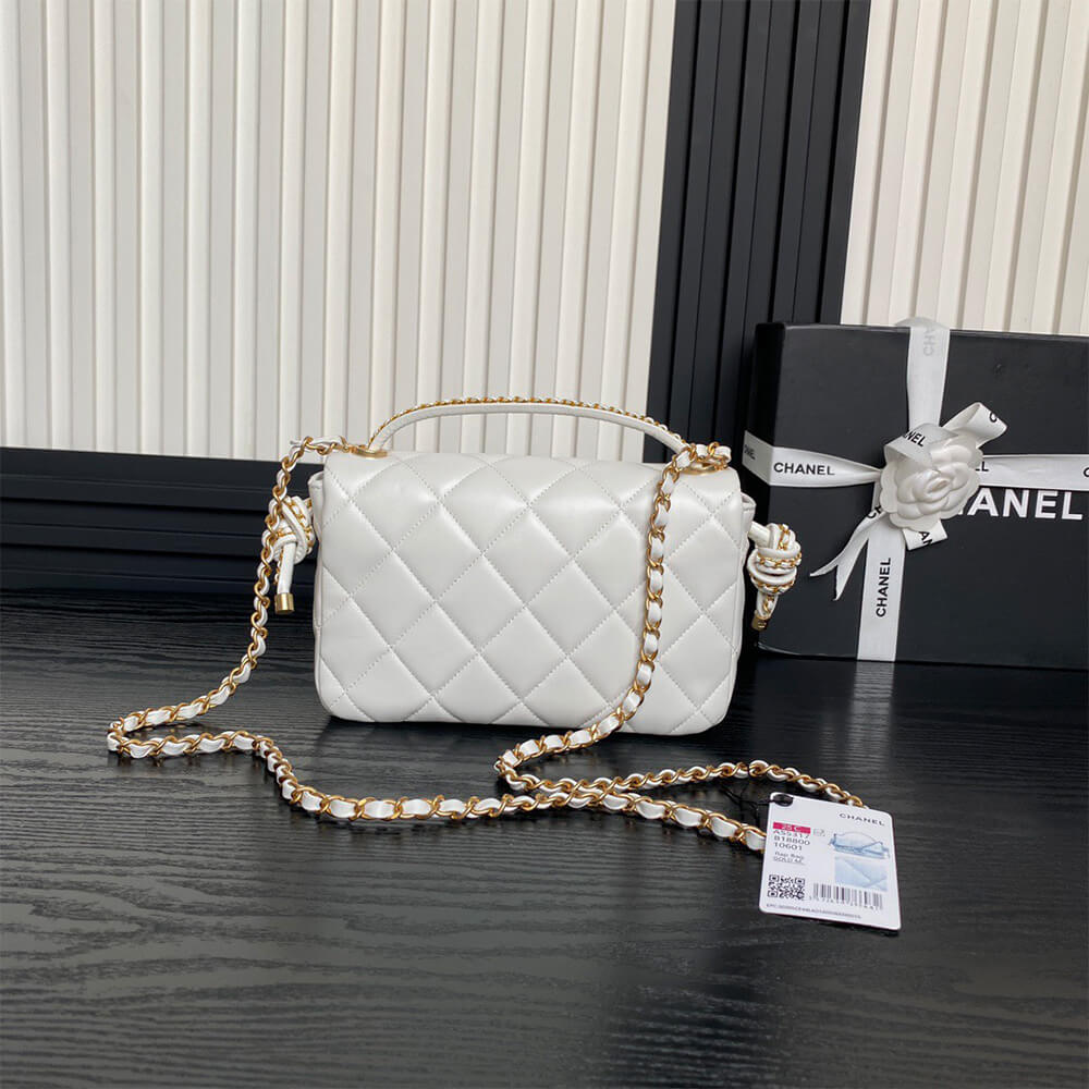 CHANEL Flap Bag with Top Handle(HIGH-END GRADE)