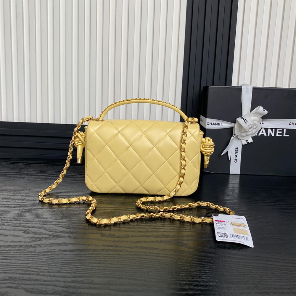 CHANEL Flap Bag with Top Handle(HIGH-END GRADE)