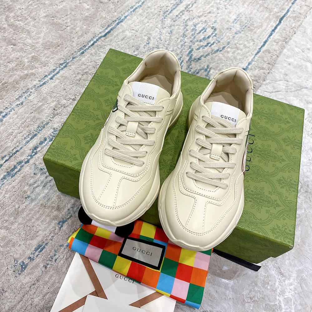 Gucci Rhyton Apple-print Sneaker