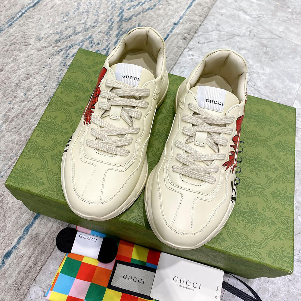 Gucci Rhyton Hawaii Print Sneaker