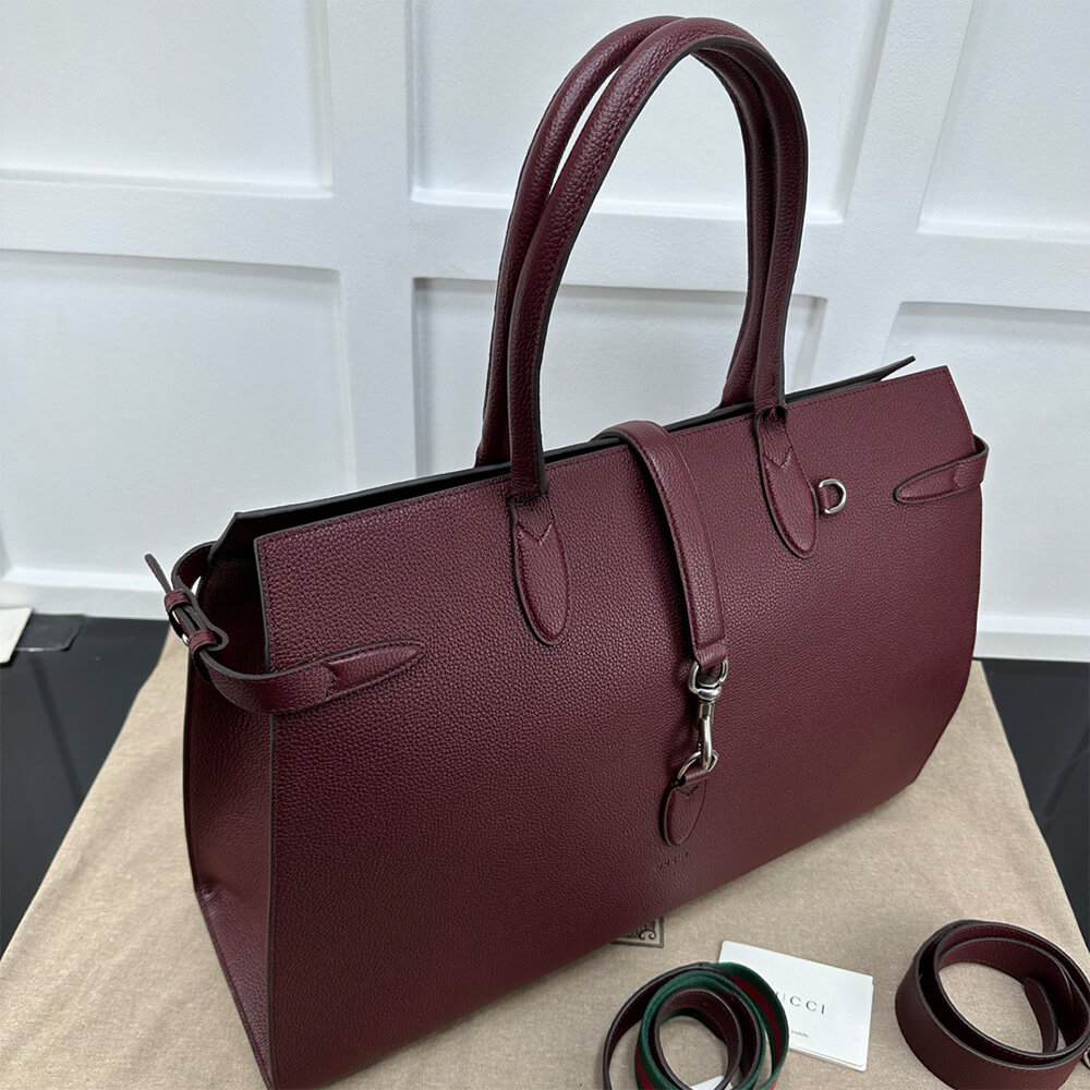 GUCCI Large tote bag with hook closure(HIGH-END Grade)