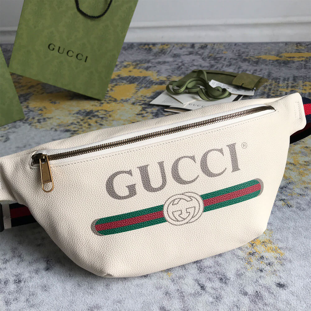 GG PRINT LEATHER BUMBAG