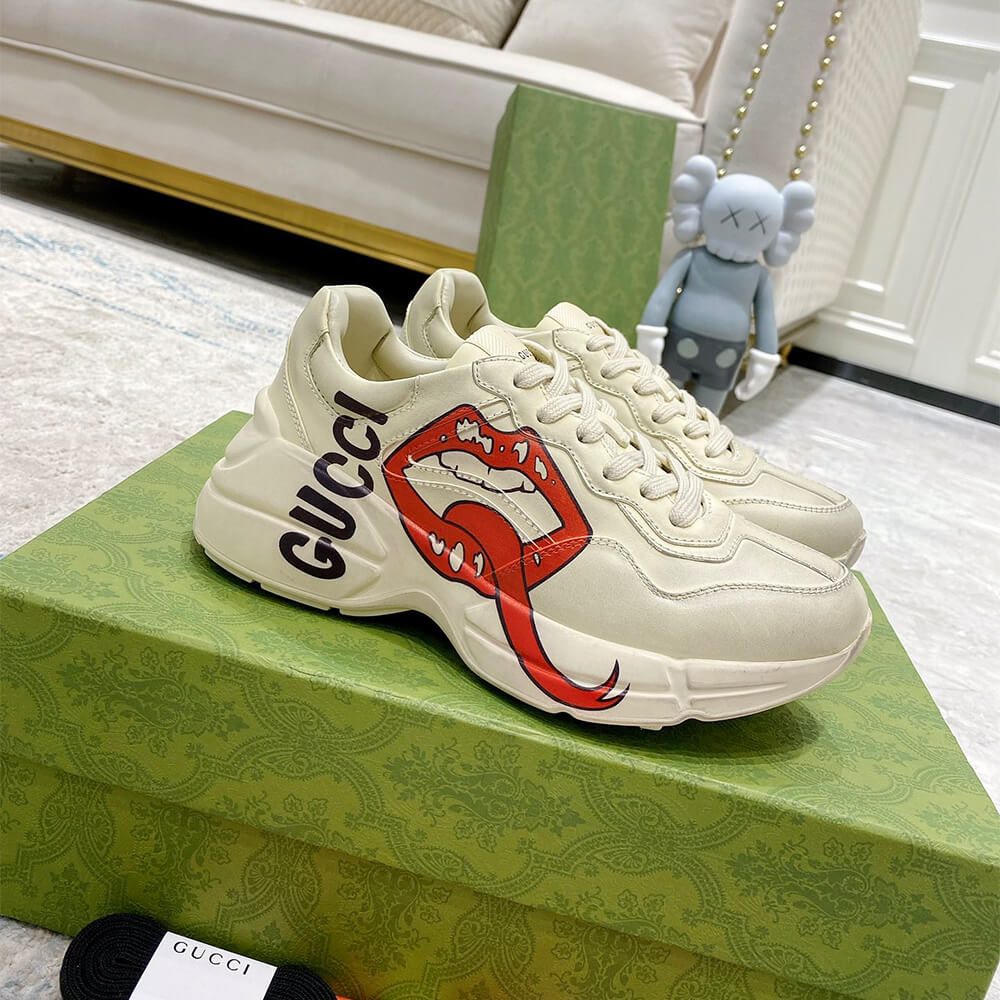 Gucci Rhyton sneaker with mouth print