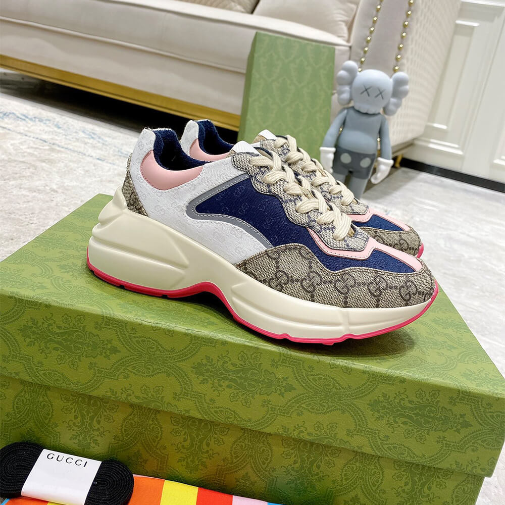 Gucci Multicolor GG Supreme Rhyton Sneaker