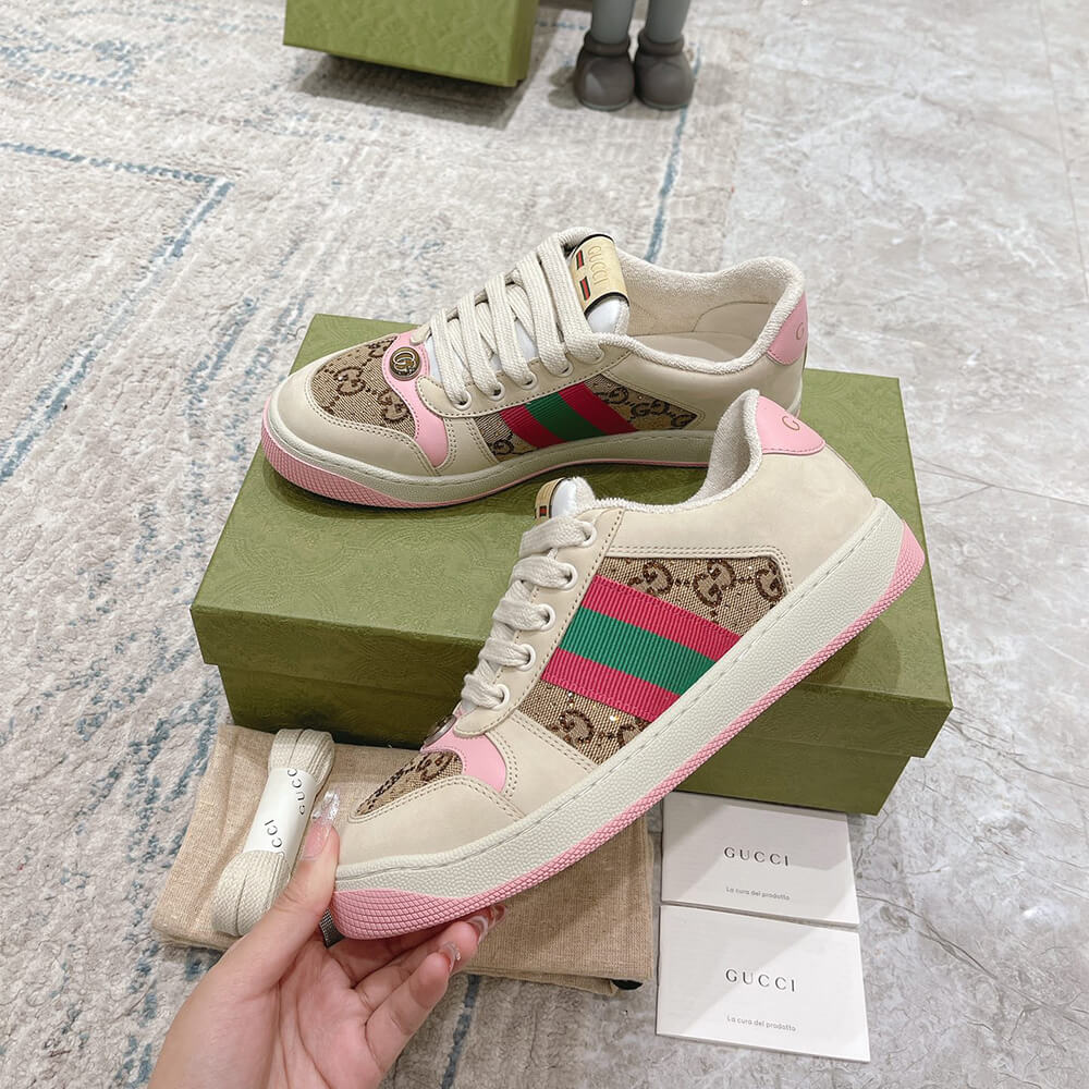 Gucci Women’s Screener sneaker with crystals