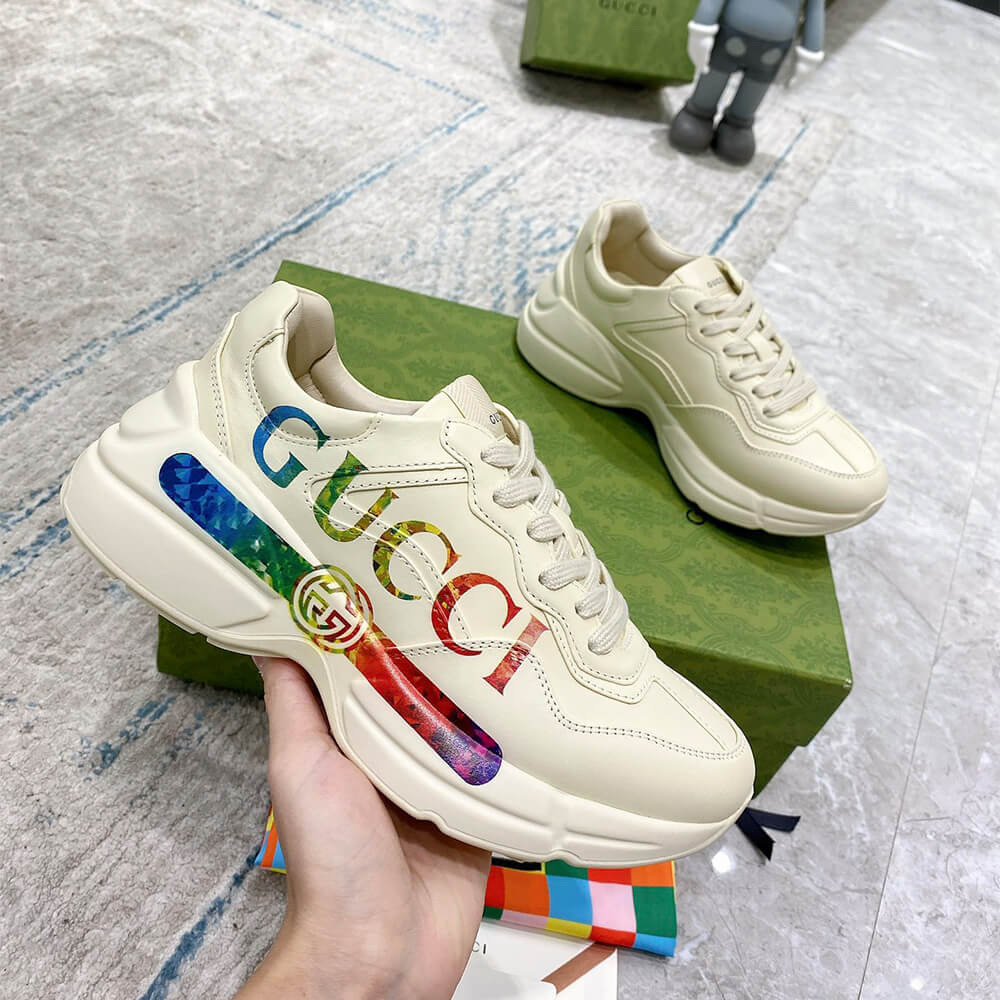 Rhyton sneaker with Gucci print