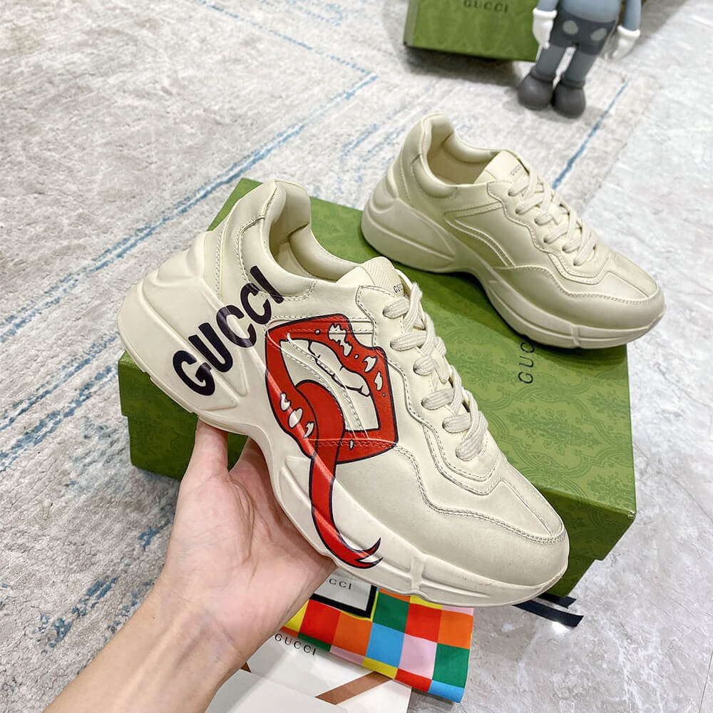 Gucci Rhyton sneaker with mouth print