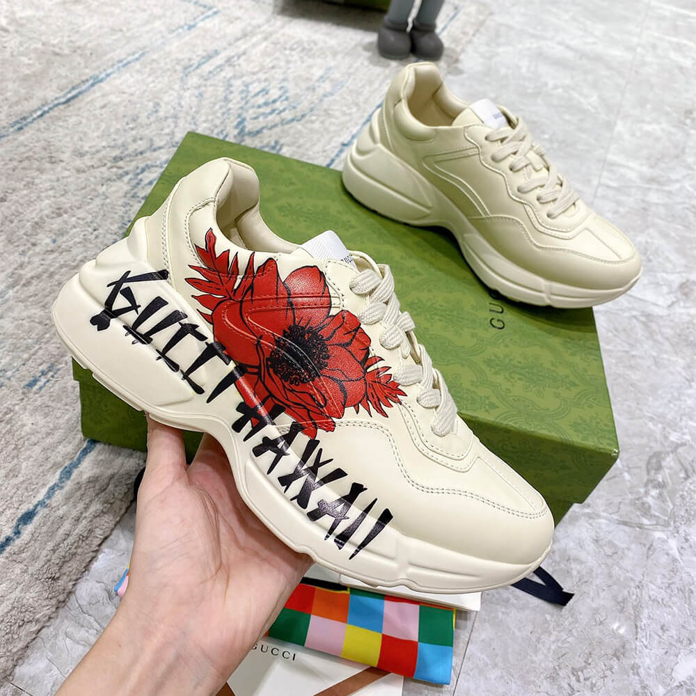 Gucci Rhyton Hawaii Print Sneaker