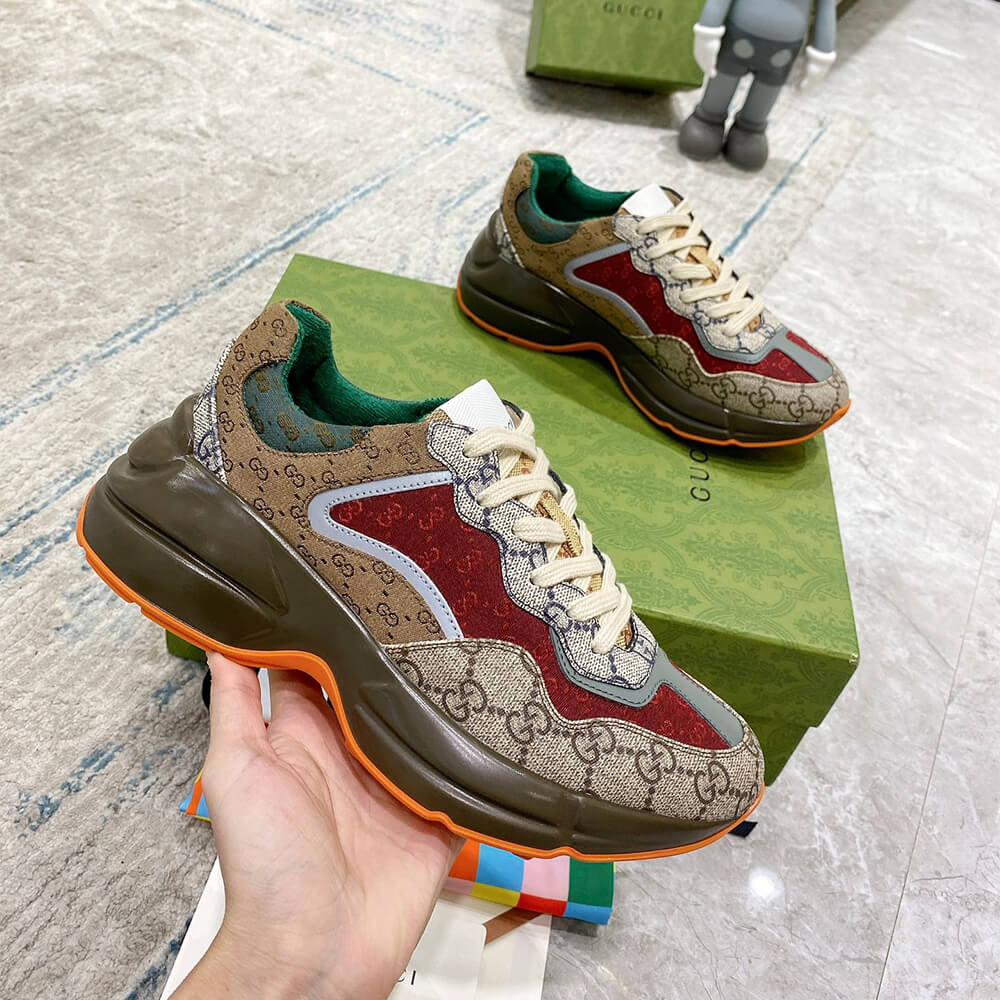 Gucci Multicolor GG Supreme Rhyton Sneaker