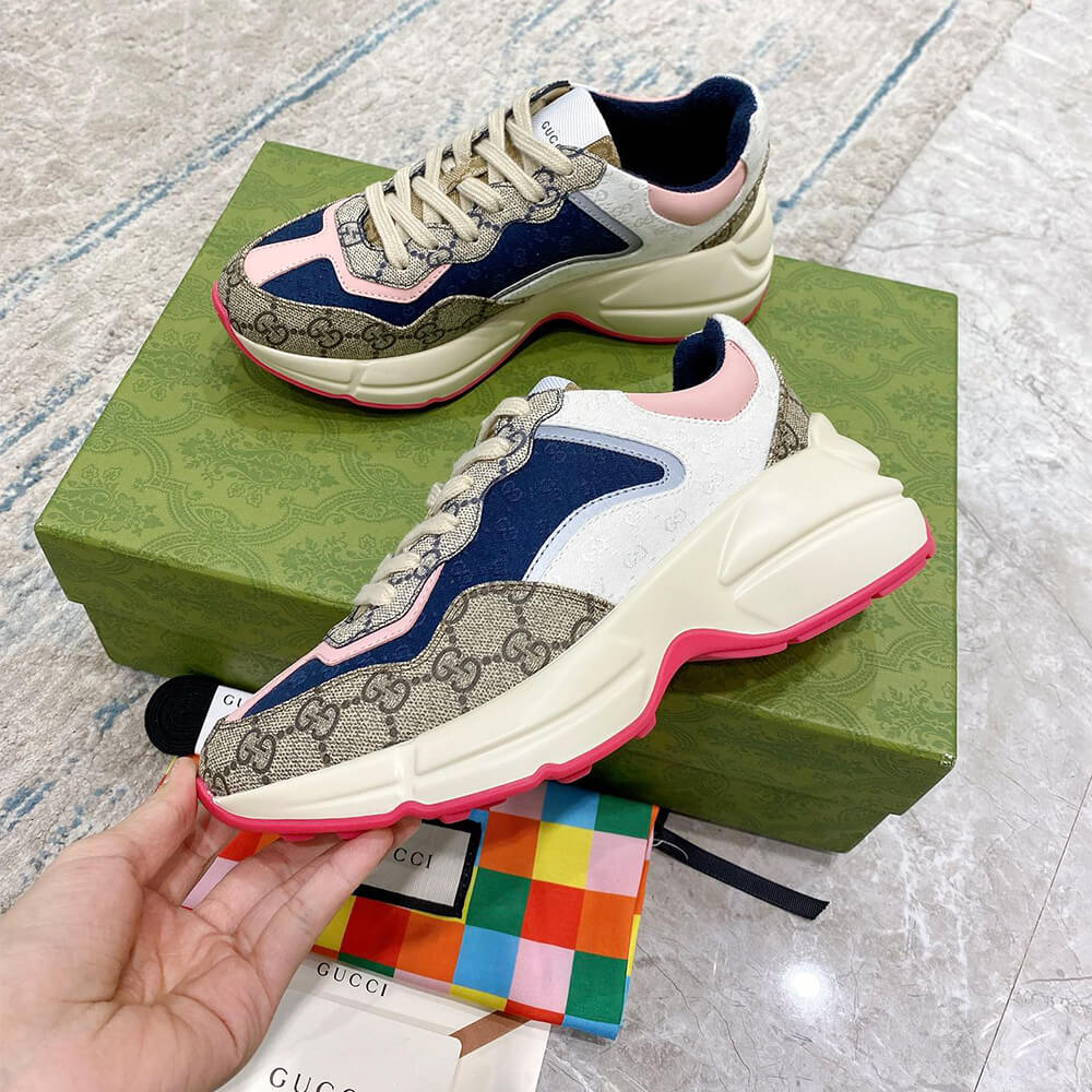 Gucci Multicolor GG Supreme Rhyton Sneaker