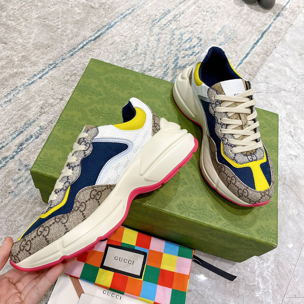 Gucci Multicolor GG Supreme Rhyton Sneaker