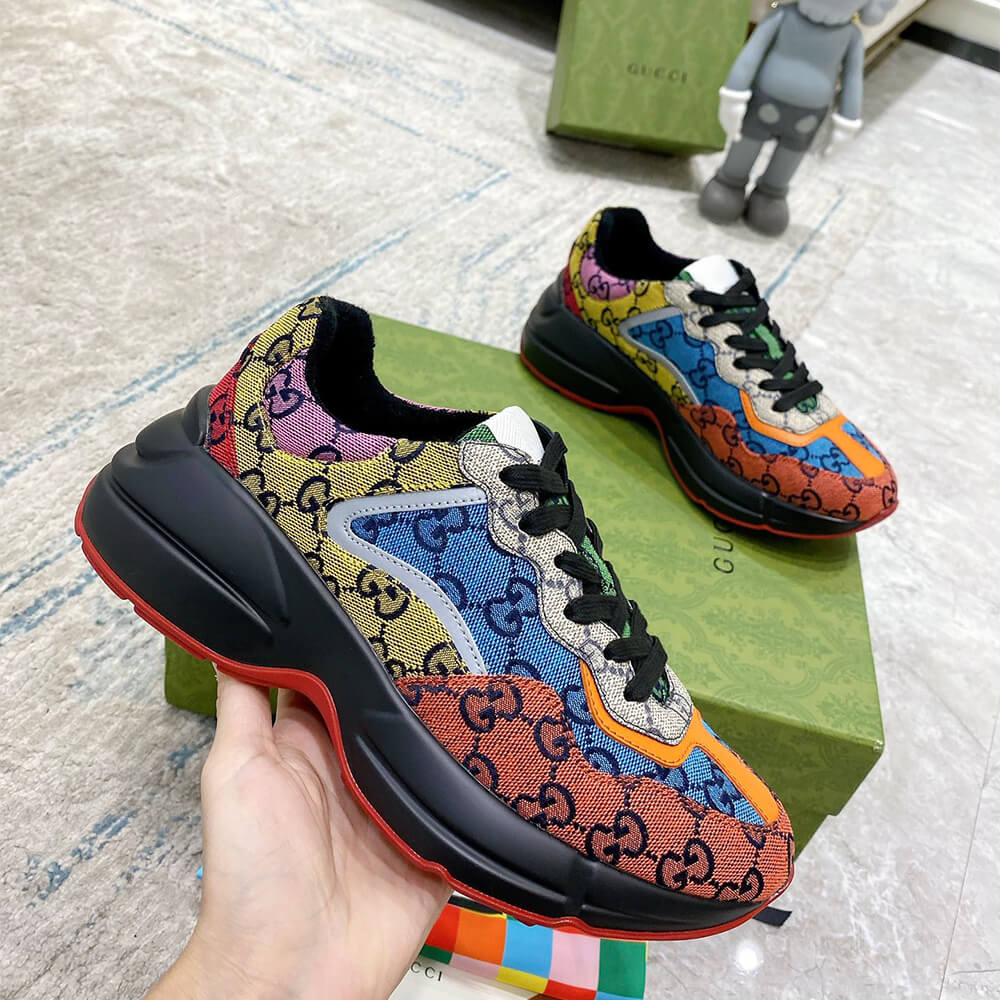 Gucci Multicolor GG Supreme Rhyton Sneaker