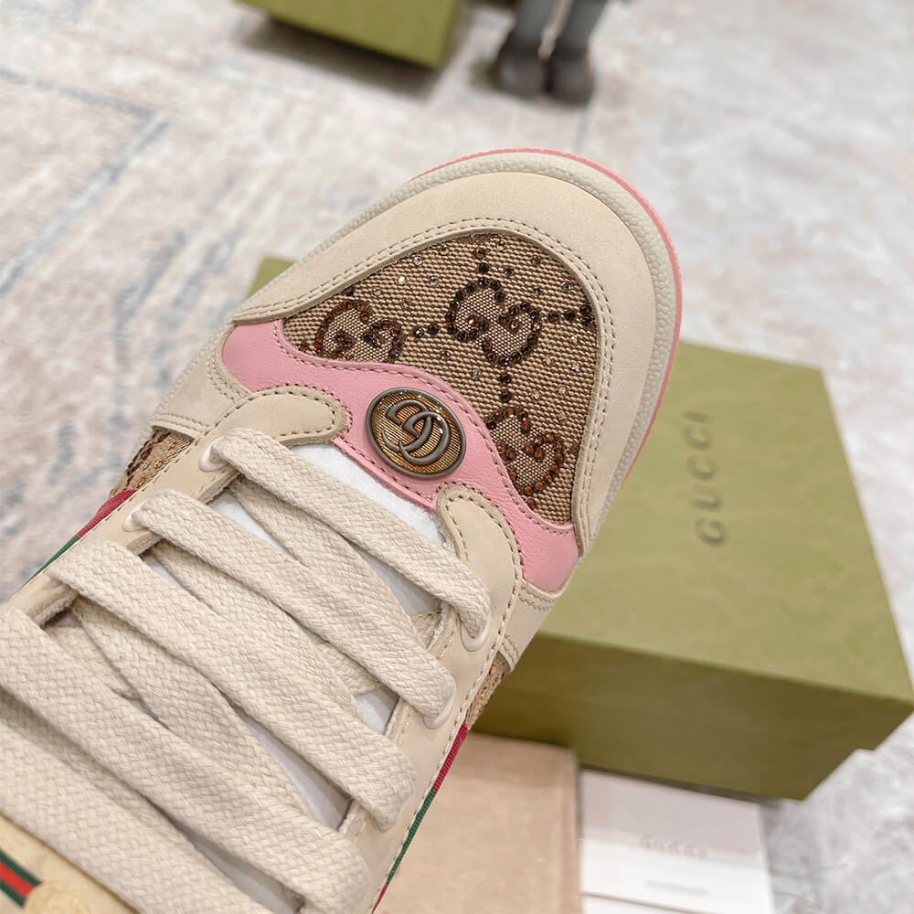 Gucci Women’s Screener sneaker with crystals