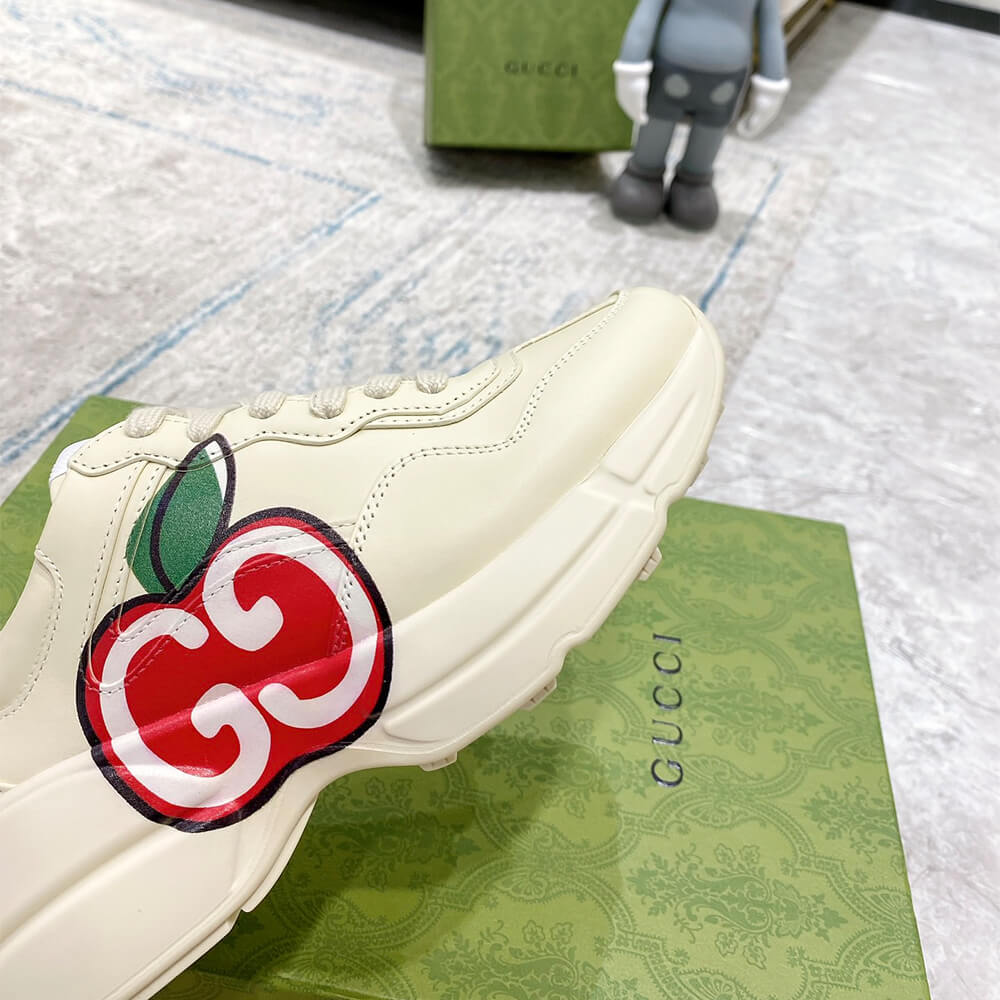 Gucci Rhyton Apple-print Sneaker