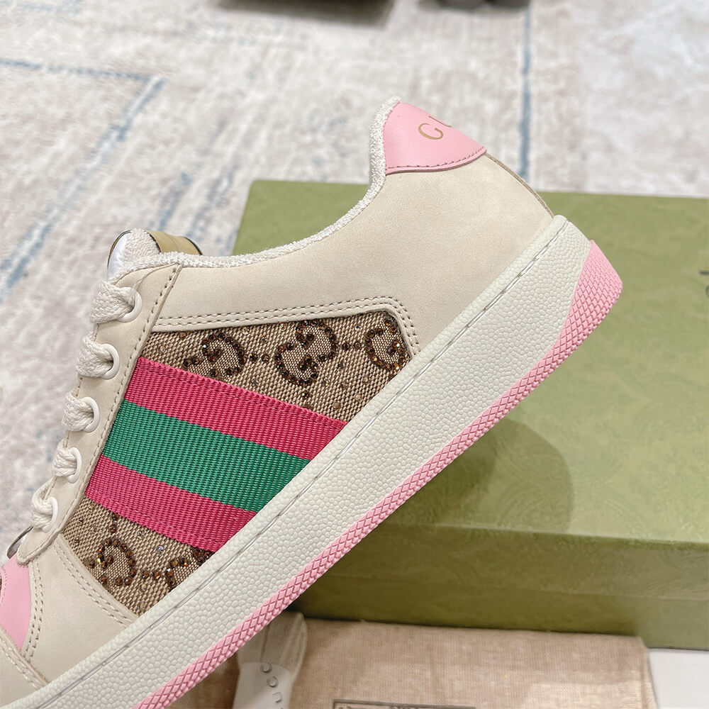 Gucci Women’s Screener sneaker with crystals