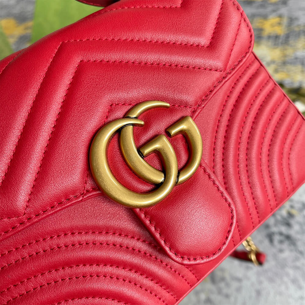 GG Marmont mini top handle bag