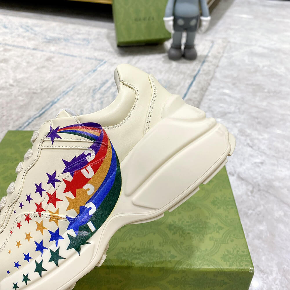 Gucci Rainbow Star Rhyton Sneaker