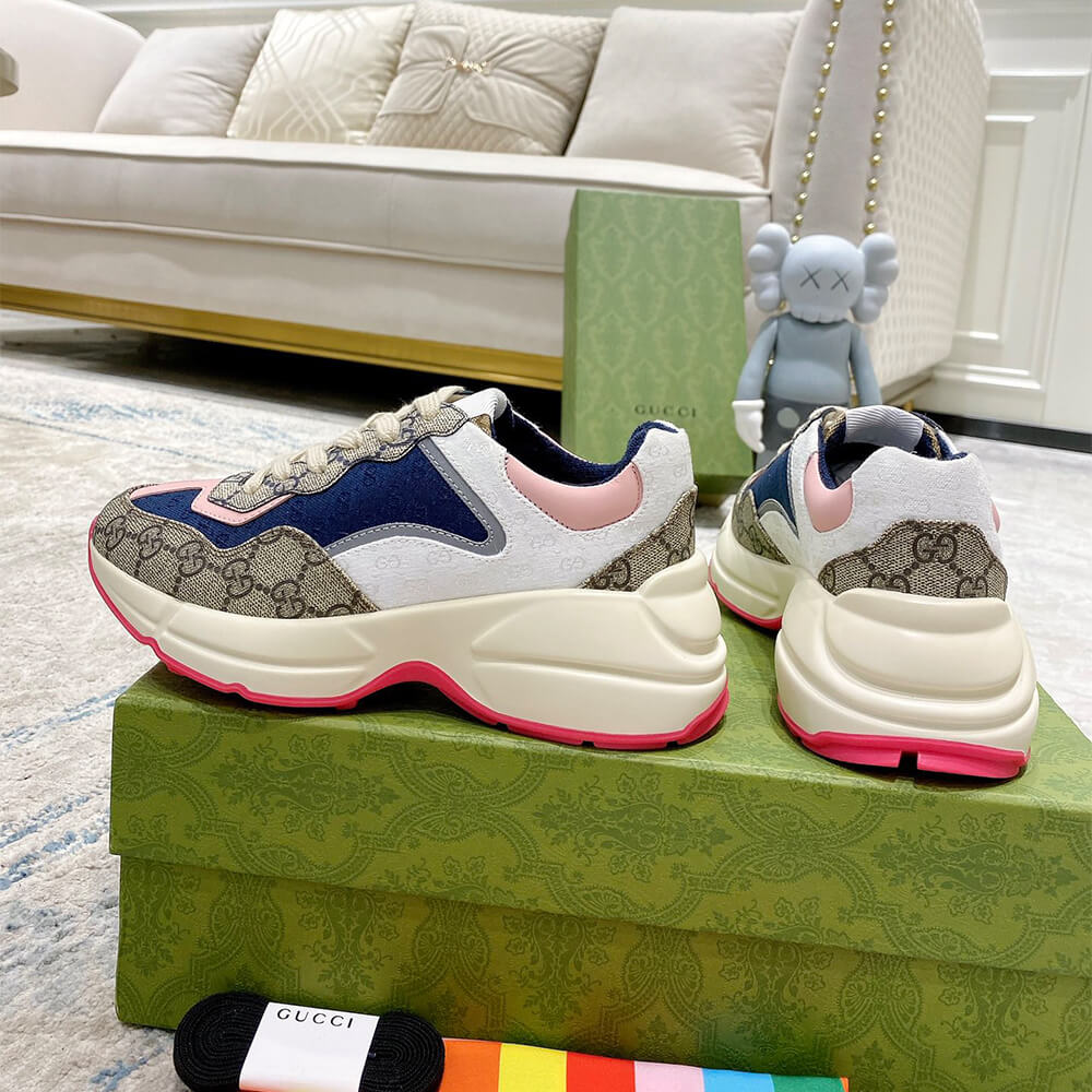 Gucci Multicolor GG Supreme Rhyton Sneaker