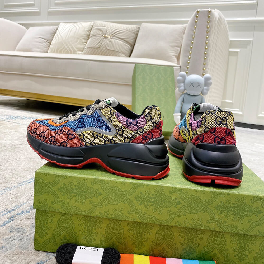 Gucci Multicolor GG Supreme Rhyton Sneaker