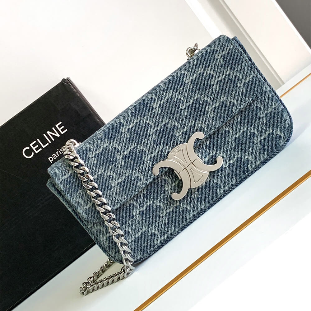 CELINE CHAIN SHOULDER BAG CLAUDE