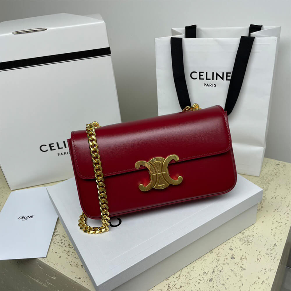 CELINE CHAIN SHOULDER BAG CLAUDE